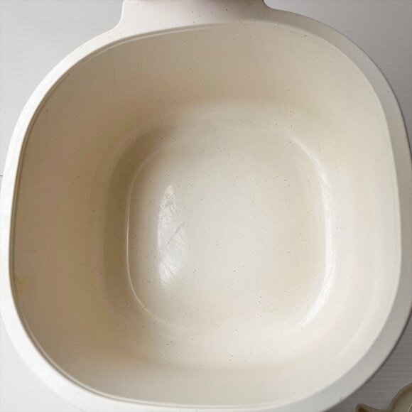 Vintage Rubbermaid Microwave Cookware Set Bacon Tray 3QT Casserole Strainer 3pc - Picture 10 of 13